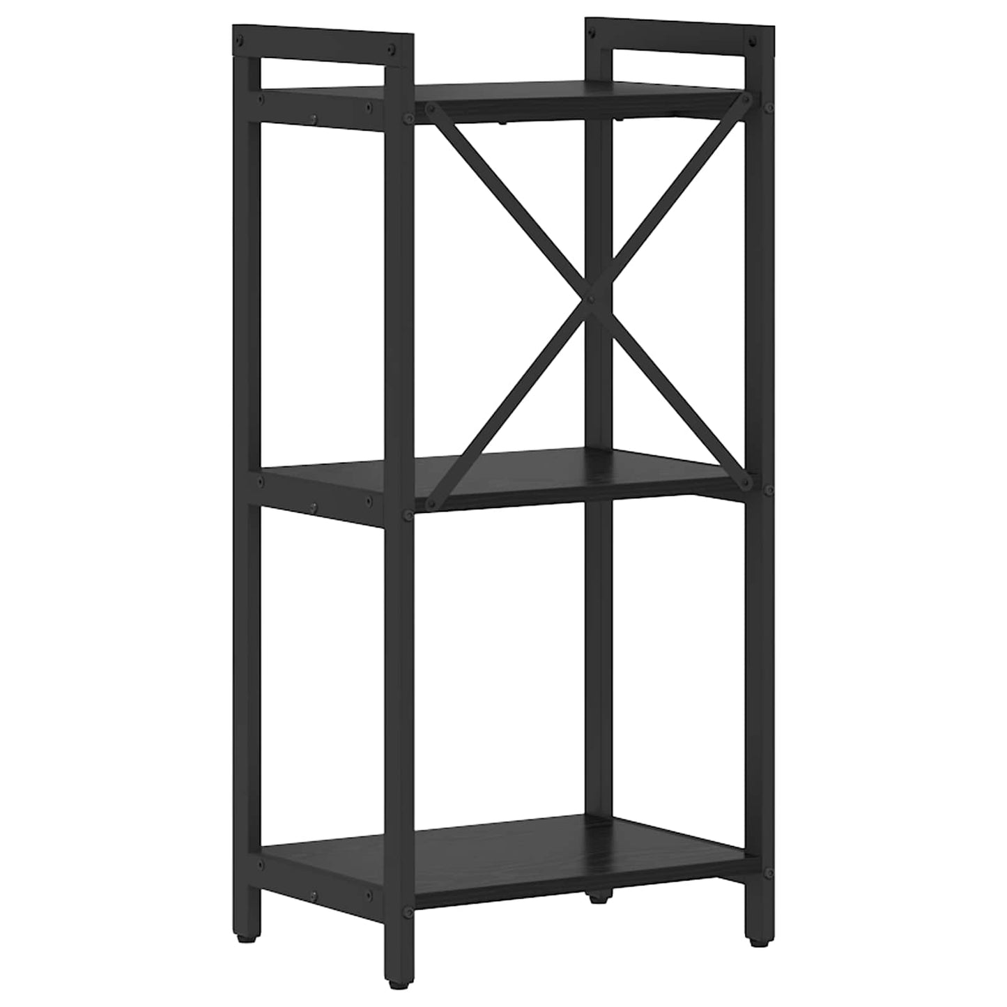 vidaXL Bücherregal Schwarz Eichen-Optik 40 x 30 x 85 cm Holzwerkstoff