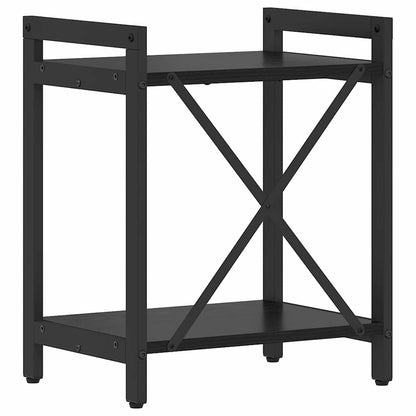 vidaXL Bücherregal Schwarz Eichen-Optik 40 x 30 x 50 cm Holzwerkstoff