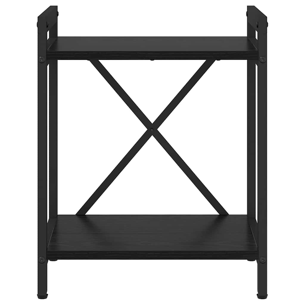 vidaXL Bücherregal Schwarz Eichen-Optik 40 x 30 x 50 cm Holzwerkstoff