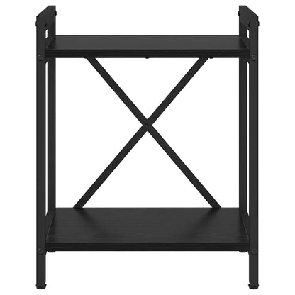 vidaXL Bücherregal Schwarz Eichen-Optik 40 x 30 x 50 cm Holzwerkstoff