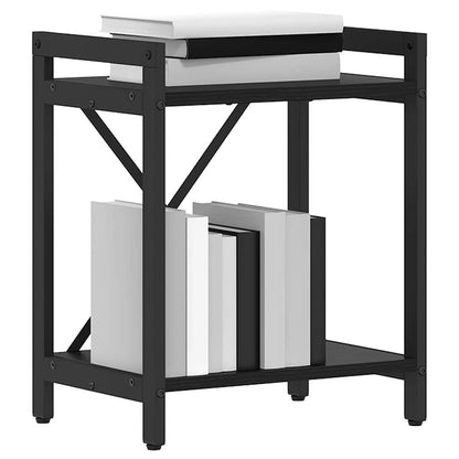 vidaXL Bücherregal Schwarz Eichen-Optik 40 x 30 x 50 cm Holzwerkstoff