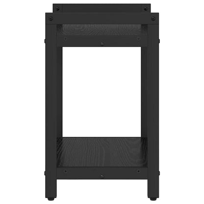 vidaXL Bücherregal Schwarz Eichen-Optik 40 x 30 x 50 cm Holzwerkstoff
