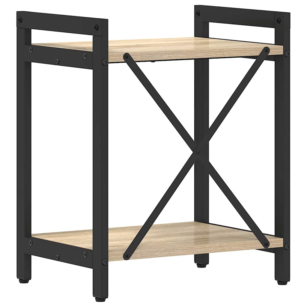 vidaXL Bücherregal Sonoma-Eiche 40 x 30 x 50 cm Holzwerkstoff