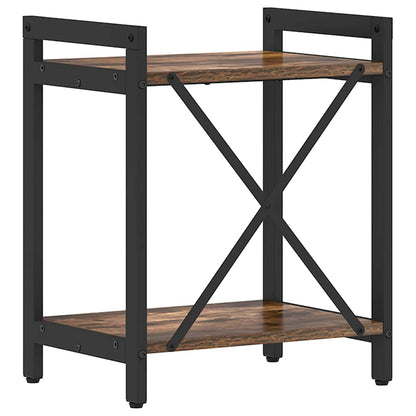 vidaXL Bücherregal Geräucherte Eiche 40 x 30 x 50 cm Holzwerkstoff