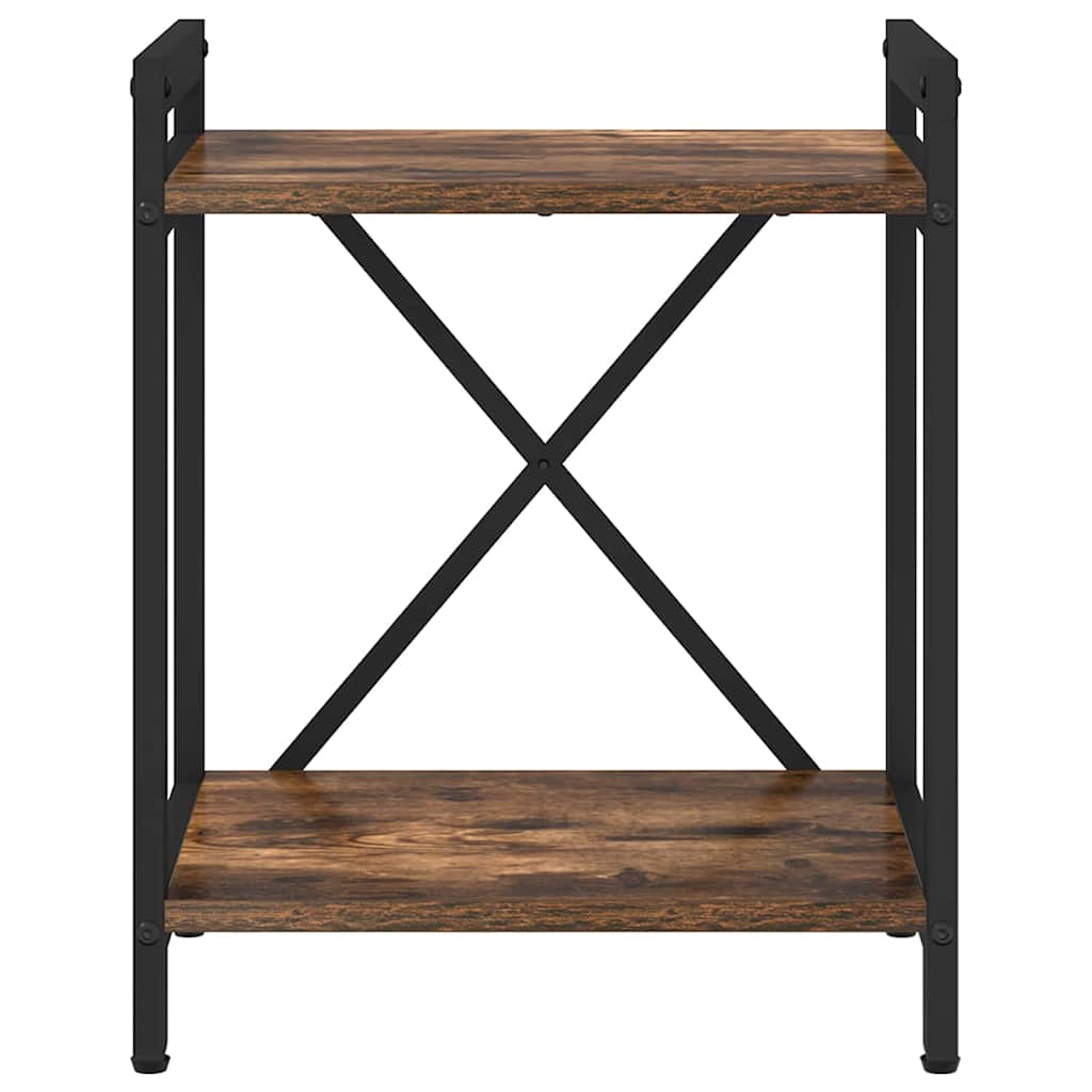 vidaXL Bücherregal Geräucherte Eiche 40 x 30 x 50 cm Holzwerkstoff