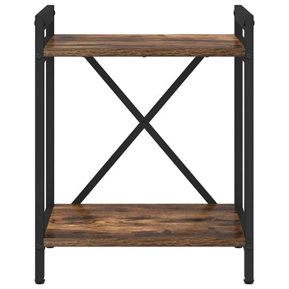 vidaXL Bücherregal Geräucherte Eiche 40 x 30 x 50 cm Holzwerkstoff