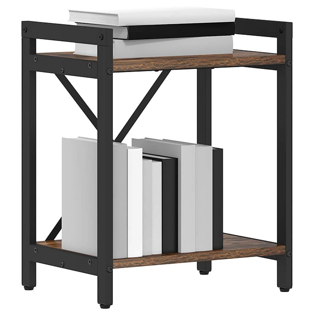 vidaXL Bücherregal Geräucherte Eiche 40 x 30 x 50 cm Holzwerkstoff