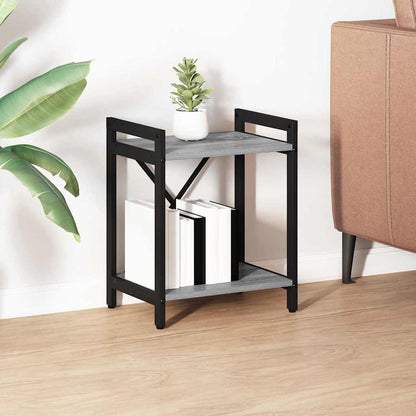 vidaXL Bücherregal Grau Sonoma 40 x 30 x 50 cm Holzwerkstoff