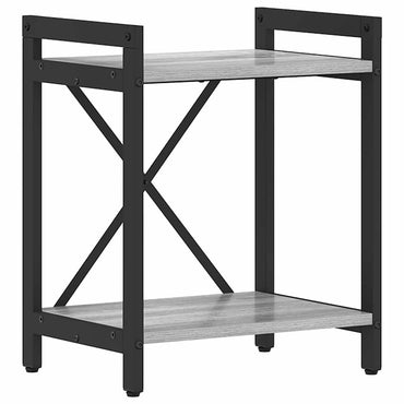 vidaXL Bücherregal Grau Sonoma 40 x 30 x 50 cm Holzwerkstoff