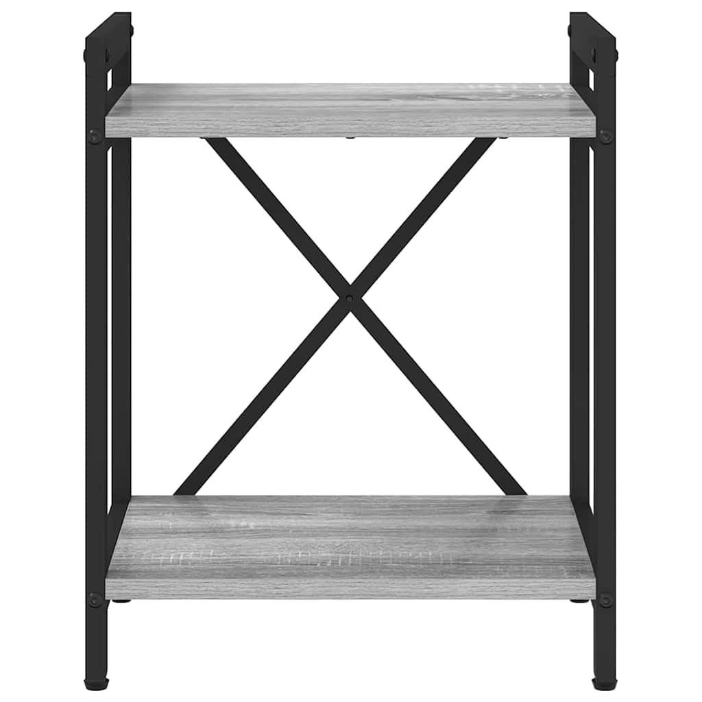vidaXL Bücherregal Grau Sonoma 40 x 30 x 50 cm Holzwerkstoff