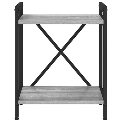 vidaXL Bücherregal Grau Sonoma 40 x 30 x 50 cm Holzwerkstoff