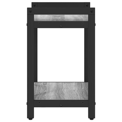 vidaXL Bücherregal Grau Sonoma 40 x 30 x 50 cm Holzwerkstoff