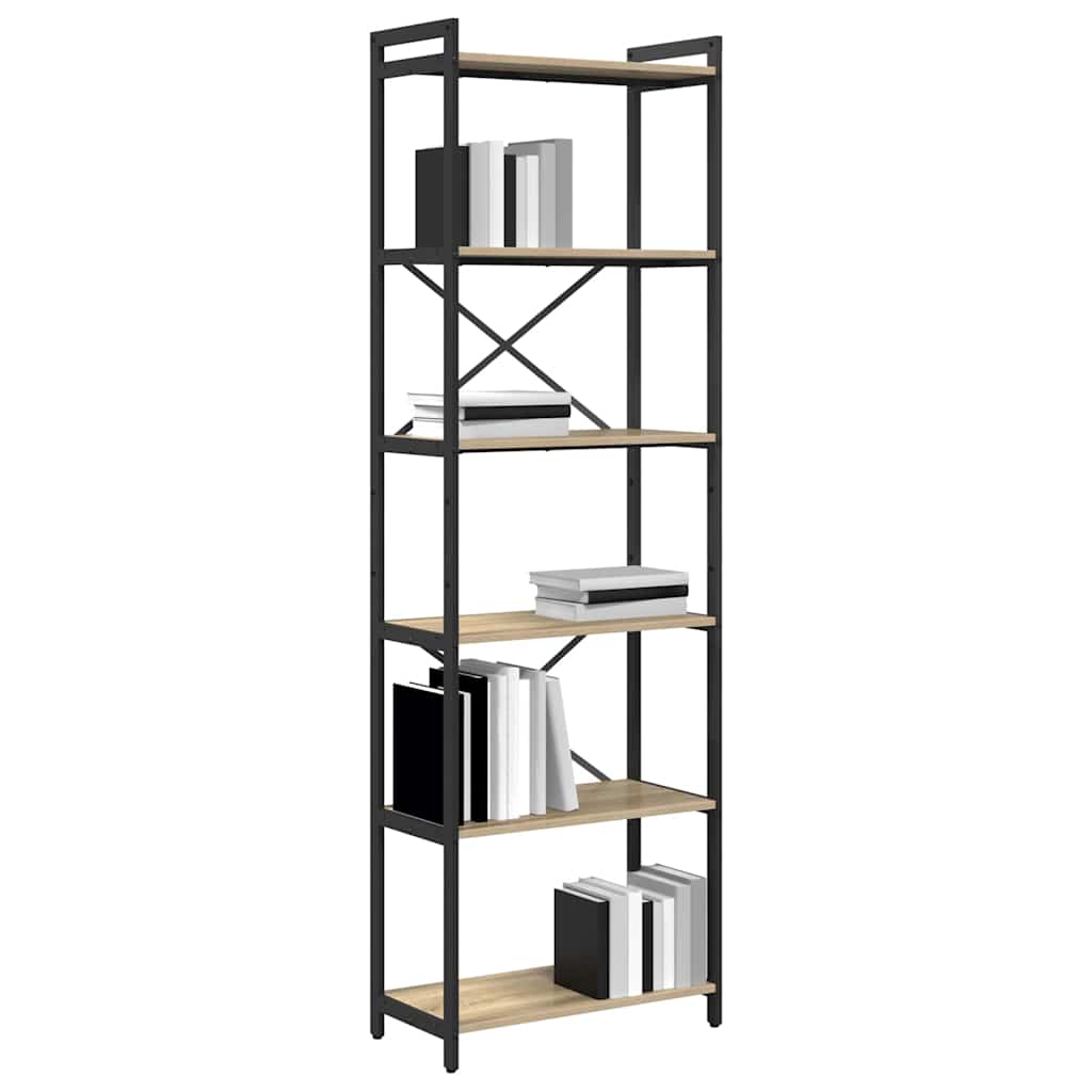 vidaXL Bücherregal Sonoma-Eiche 40 x 30 x 85 cm Holzwerkstoff