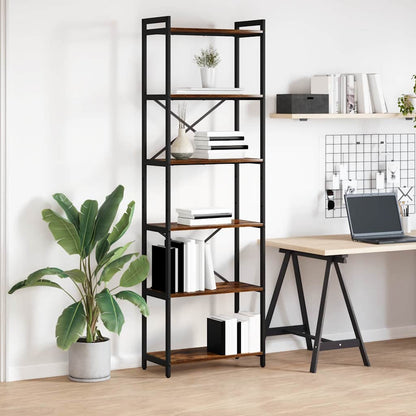 vidaXL Étagère à livres chêne fumé 40 x 30 x 85 cm Bois d'ingénierie