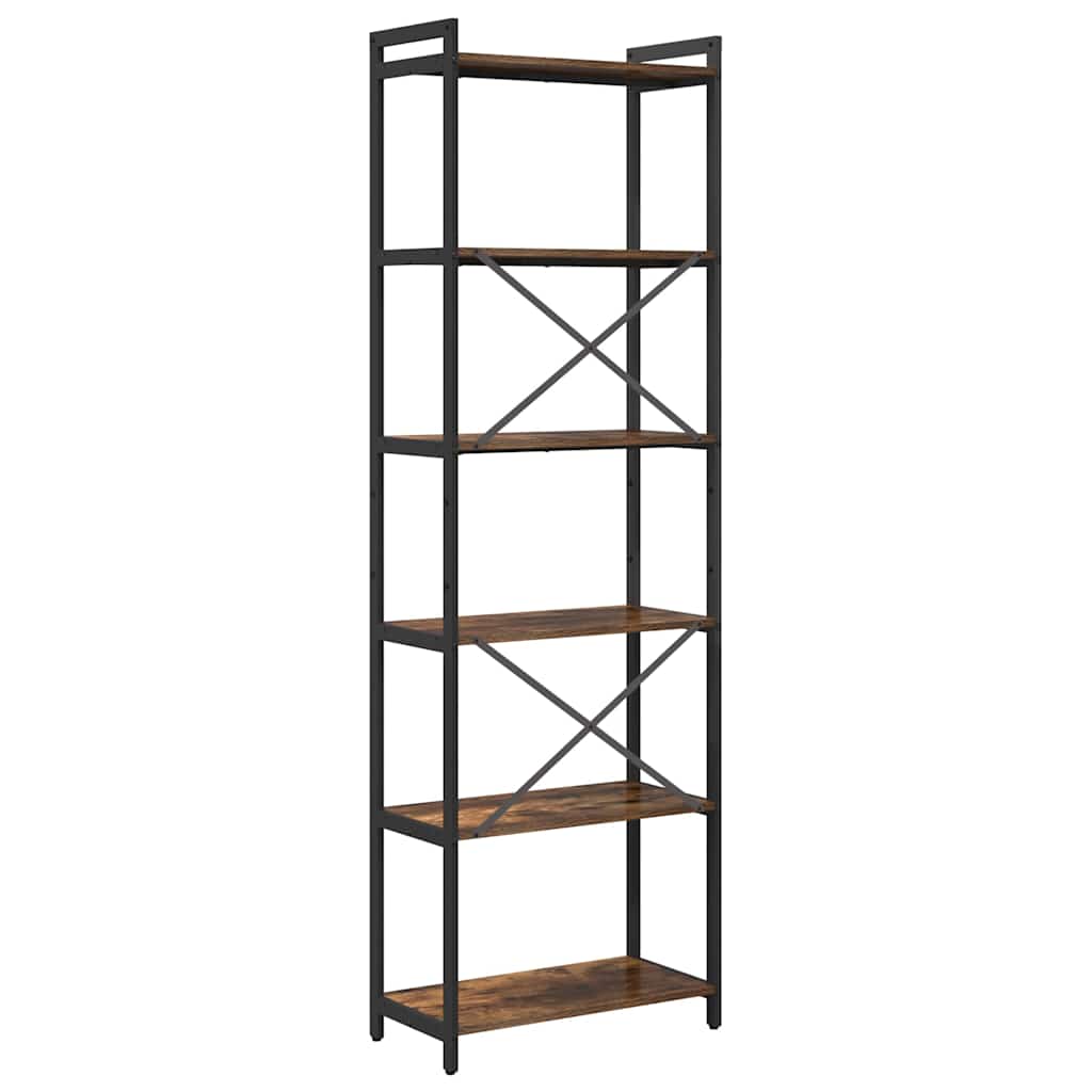 vidaXL Étagère à livres chêne fumé 40 x 30 x 85 cm Bois d'ingénierie
