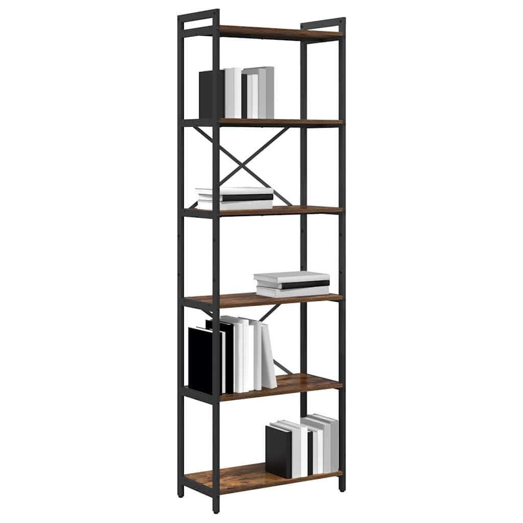 vidaXL Étagère à livres chêne fumé 40 x 30 x 85 cm Bois d'ingénierie
