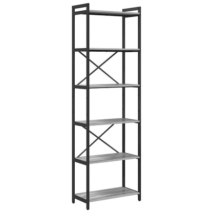 vidaXL Bibliothèque gris Sonoma 40 x 30 x 85 cm Aggloméré