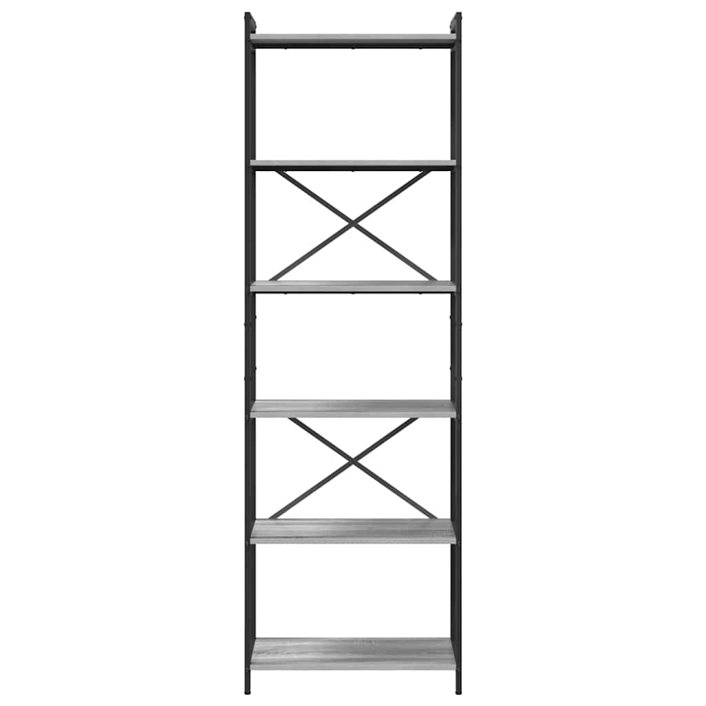 vidaXL Bibliothèque gris Sonoma 40 x 30 x 85 cm Aggloméré