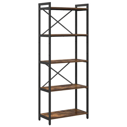 Bücherregal Geräucherte Eiche 60 x 30 x 155 cm Holzwerkstoff