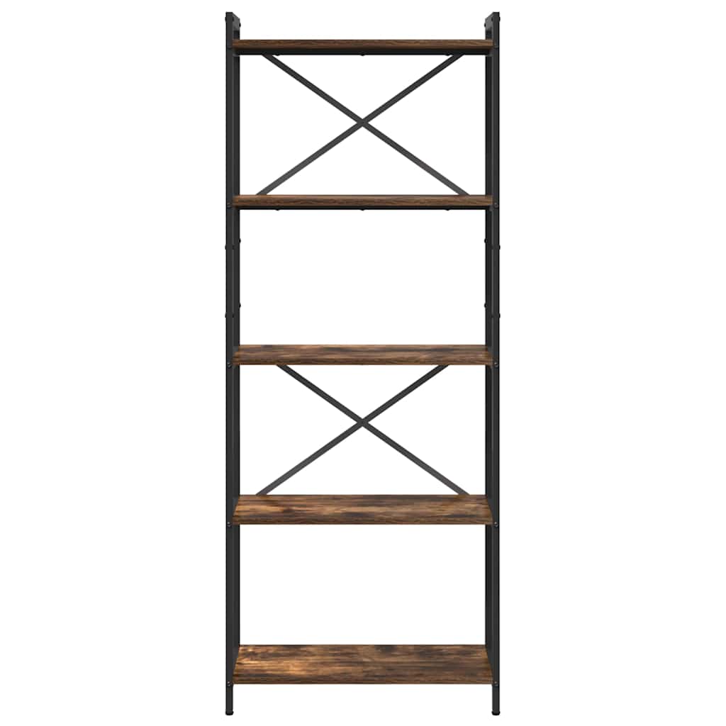 Bücherregal Geräucherte Eiche 60 x 30 x 155 cm Holzwerkstoff