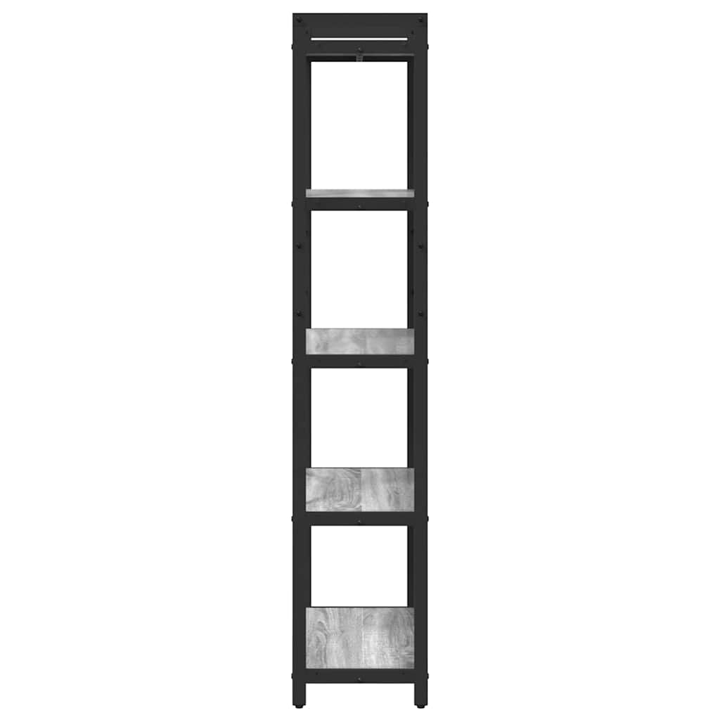 vidaXL Bibliothèque Gris Sonoma 60 x 30 x 155 cm Bois d'ingénierie