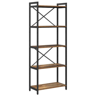vidaXL Bibliothèque en bois de récupération 60 x 30 x 155 cm Bois d'ingénierie
