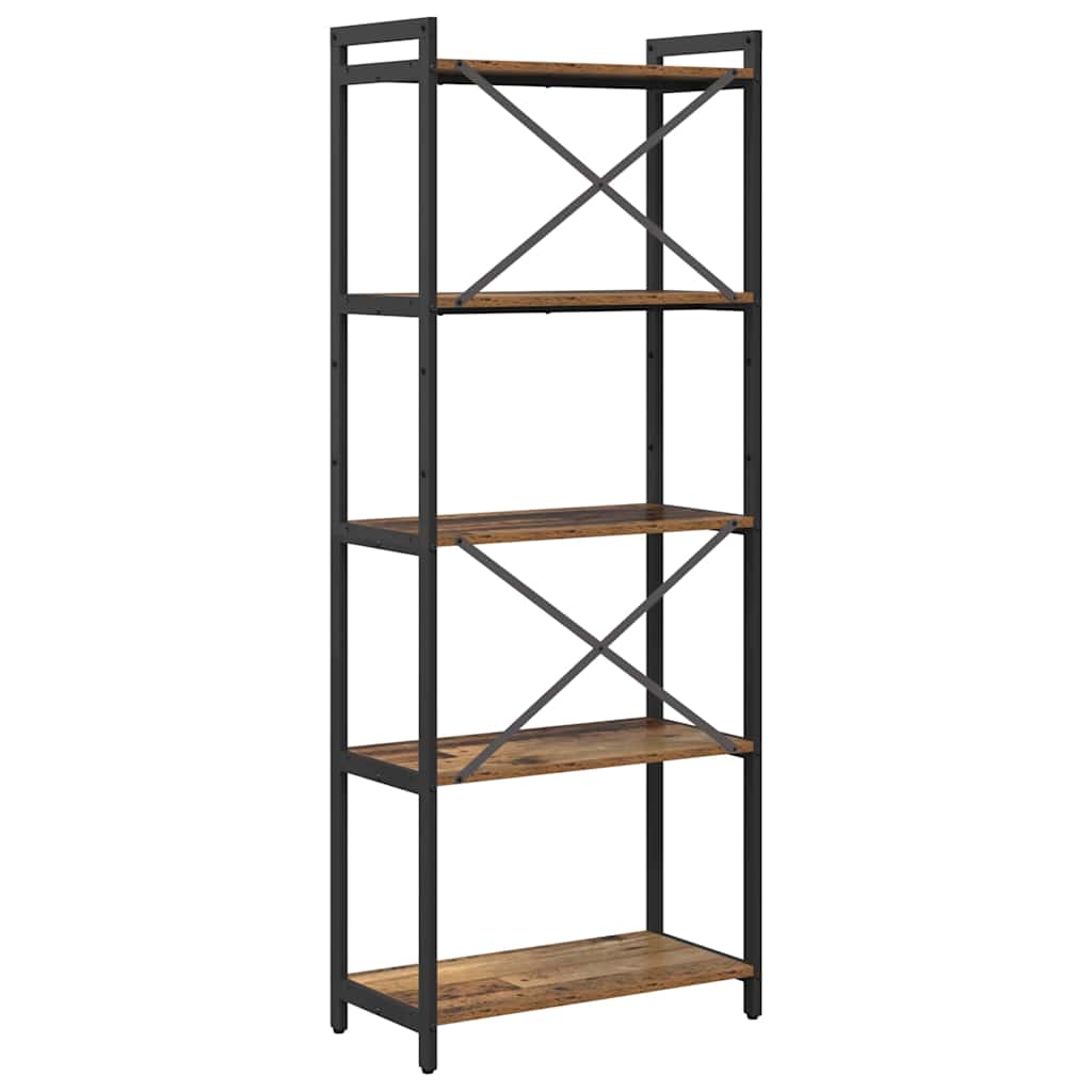 Bücherregal Altholz 60 x 30 x 155 cm Holzwerkstoff