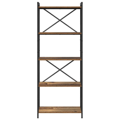 Bücherregal Altholz 60 x 30 x 155 cm Holzwerkstoff