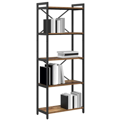 Bücherregal Altholz 60 x 30 x 155 cm Holzwerkstoff