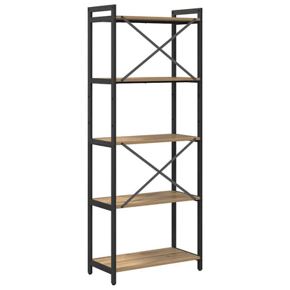 Bücherregal Artisan-Eiche 60 x 30 x 155 cm Holzwerkstoff