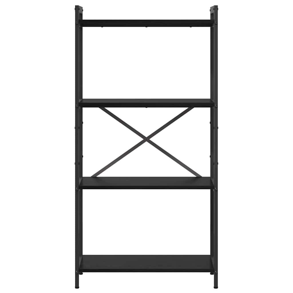 vidaXL Bibliothèque noir aspect chêne 40 x 30 x 85 cm Aggloméré