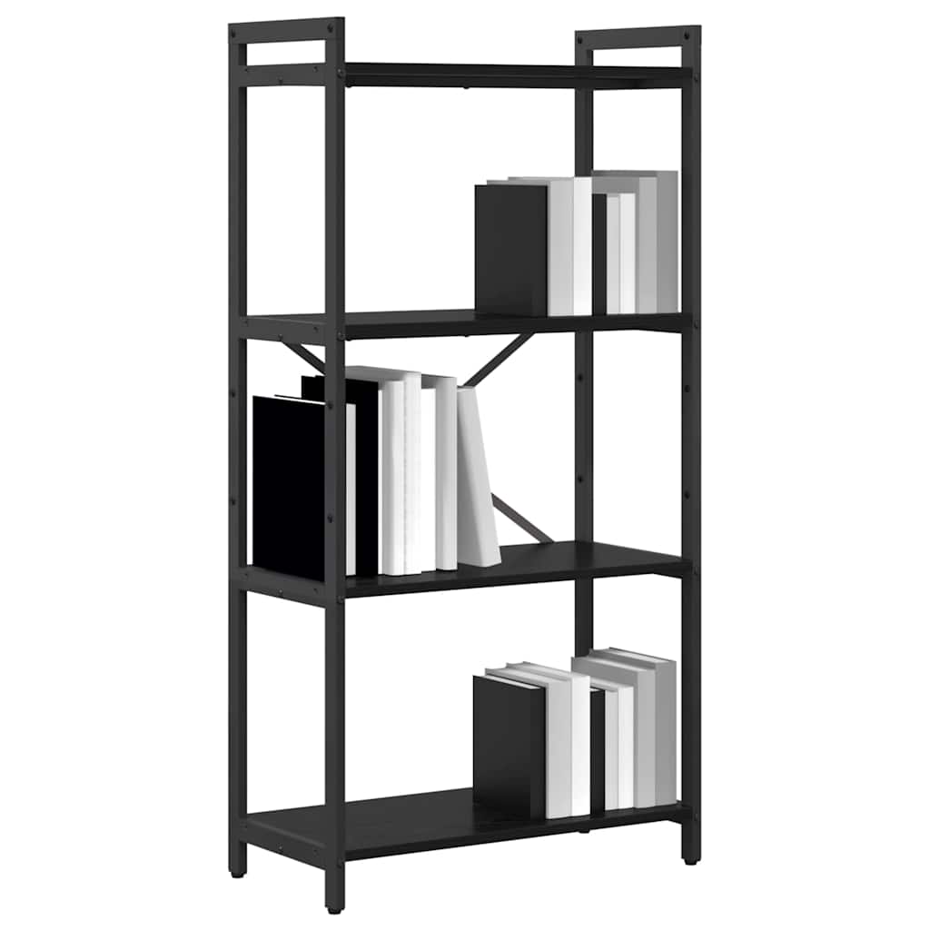 vidaXL Bibliothèque noir aspect chêne 40 x 30 x 85 cm Aggloméré