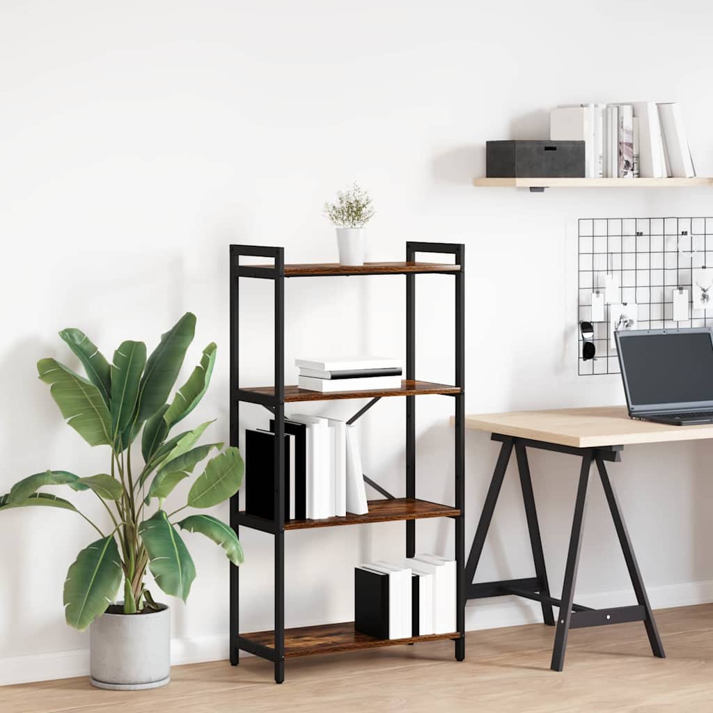 vidaXL Étagère Chêne fumé 40 x 30 x 85 cm Bois d'ingénierie