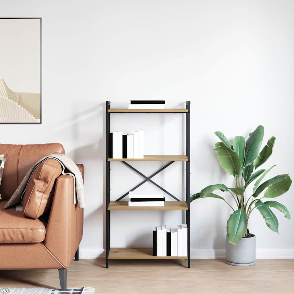 vidaXL Étagère à livres chêne Artisan 40 x 30 x 85 cm bois d'ingénierie