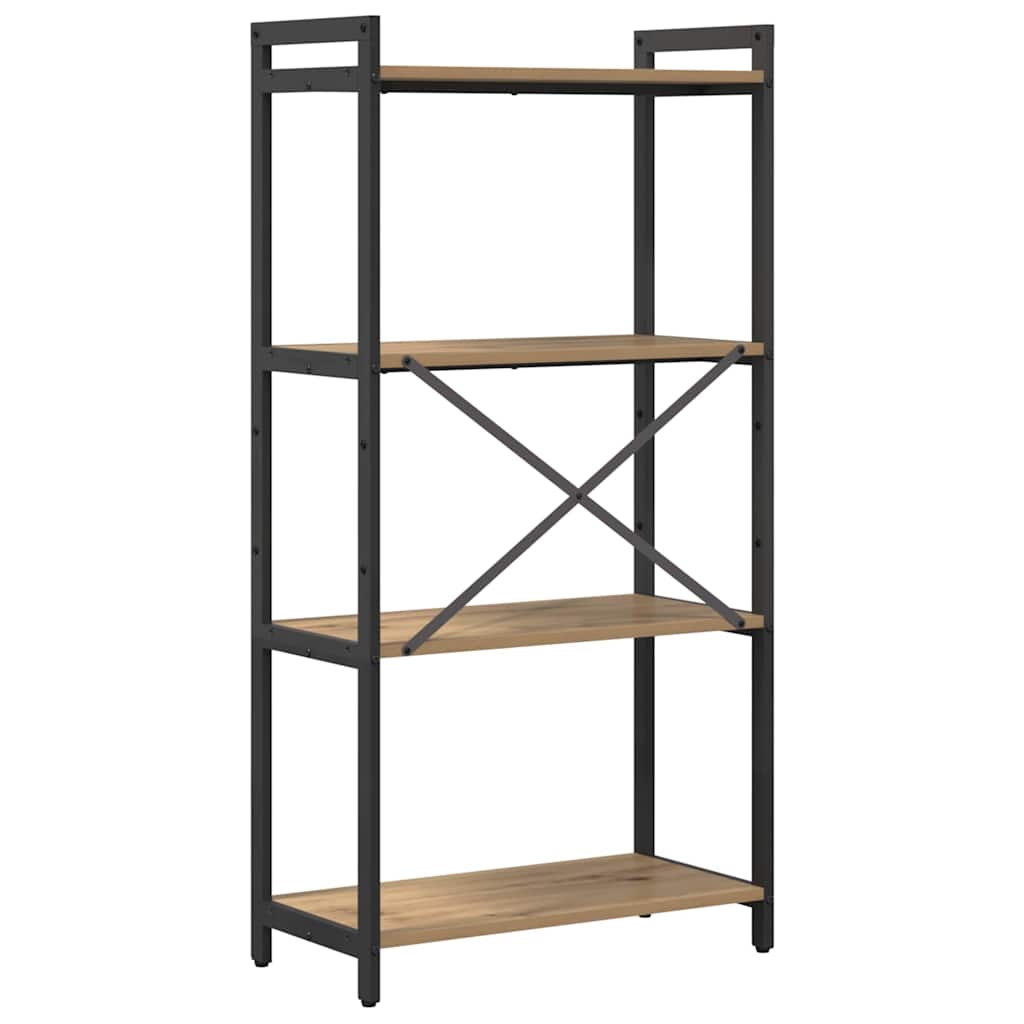 vidaXL Étagère à livres chêne Artisan 40 x 30 x 85 cm bois d'ingénierie