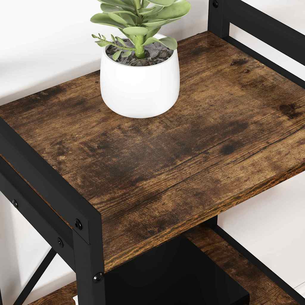 Bücherregal Geräucherte Eiche 60 x 30 x 85 cm Holzwerkstoff