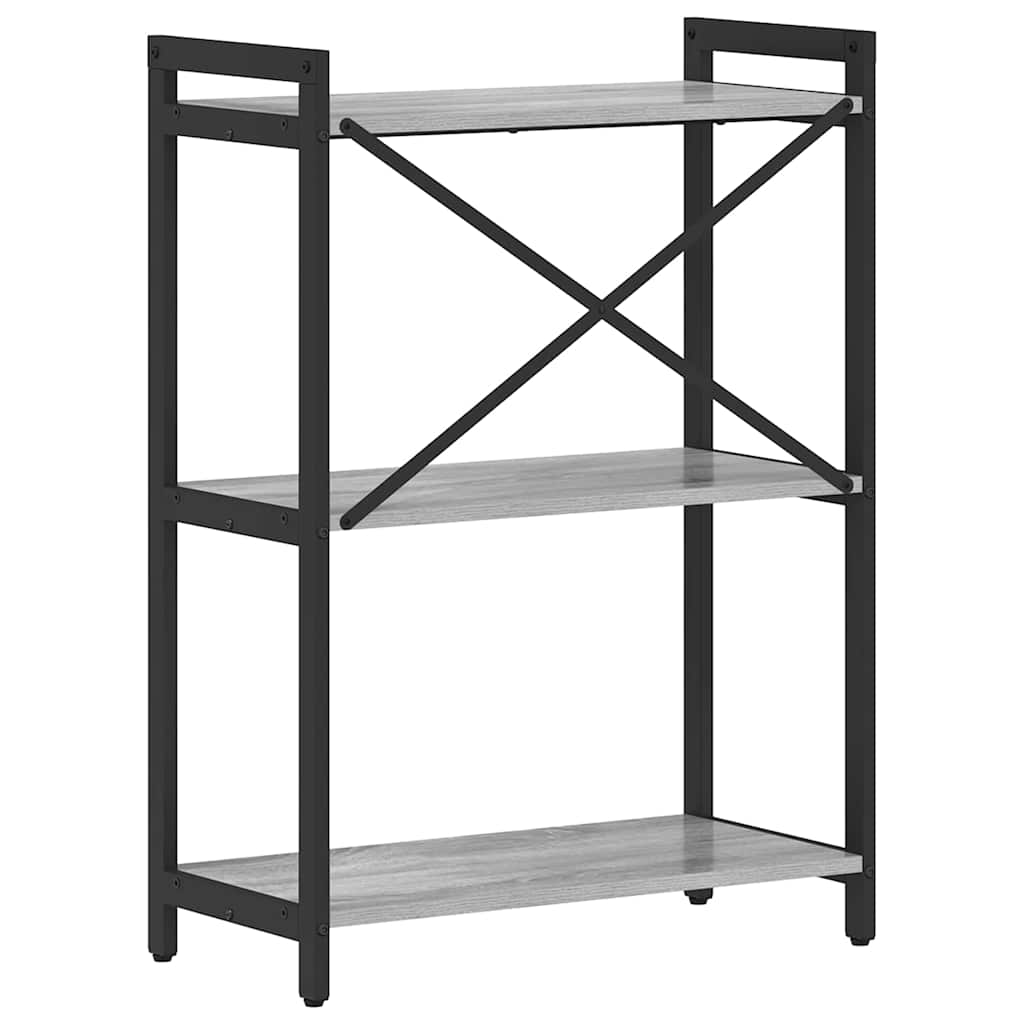 Bücherregal Grau Sonoma 60 x 30 x 85 cm Holzwerkstoff