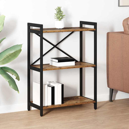 vidaXL Bibliothèque en bois de récupération 60 x 30 x 85 cm Bois d'ingénierie