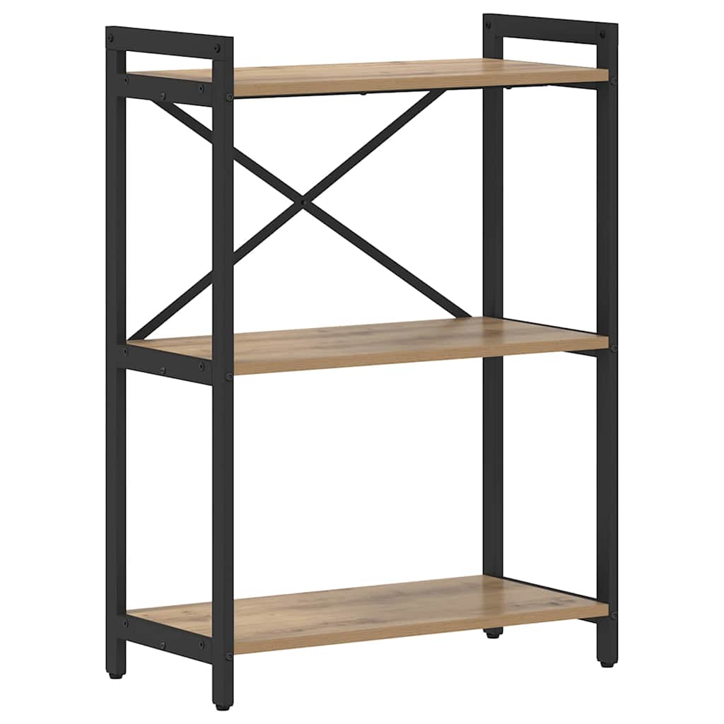 vidaXL Bücherregal Artisan-Eiche 60 x 30 x 85 cm Holzwerkstoff