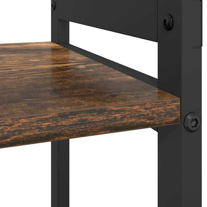 vidaXL Bücherregal Geräucherte Eiche 60 x 30 x 50 cm Holzwerkstoff