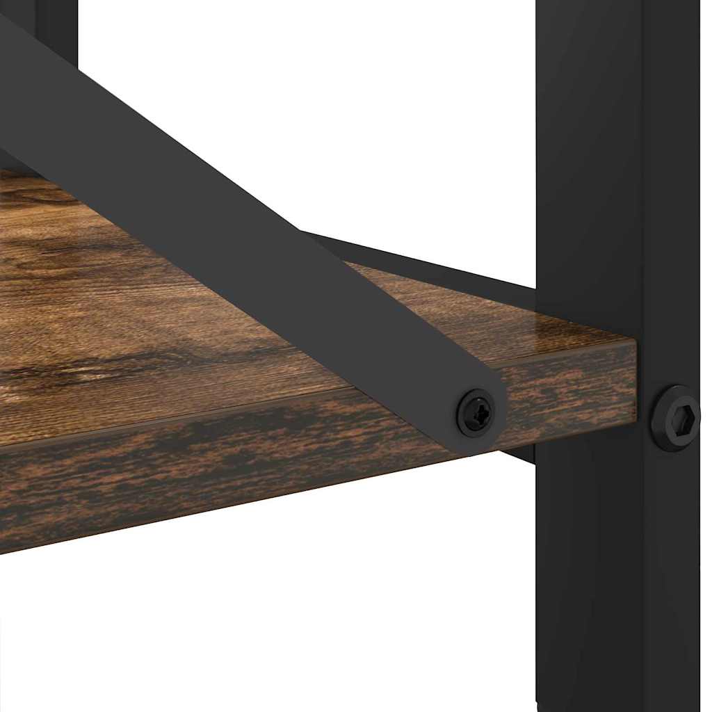 vidaXL Bücherregal Geräucherte Eiche 60 x 30 x 50 cm Holzwerkstoff