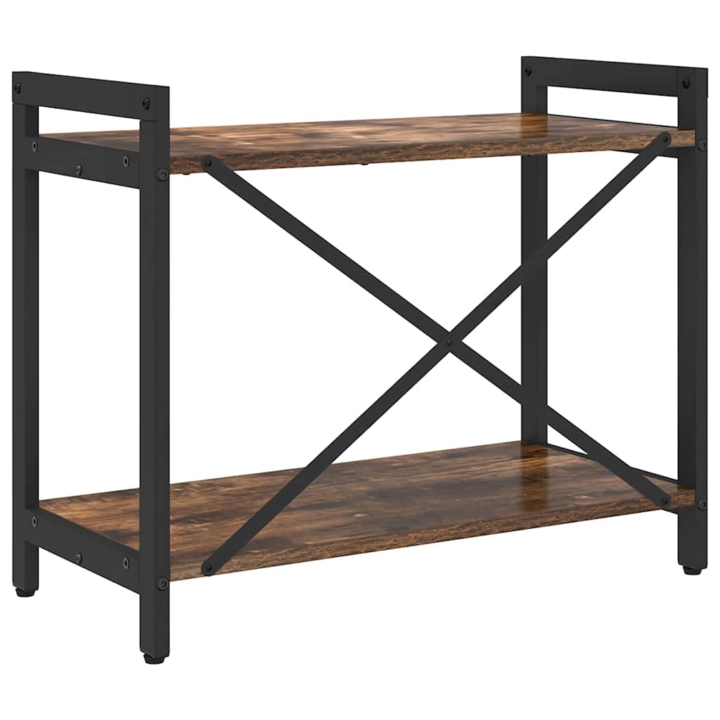 vidaXL Bücherregal Geräucherte Eiche 60 x 30 x 50 cm Holzwerkstoff