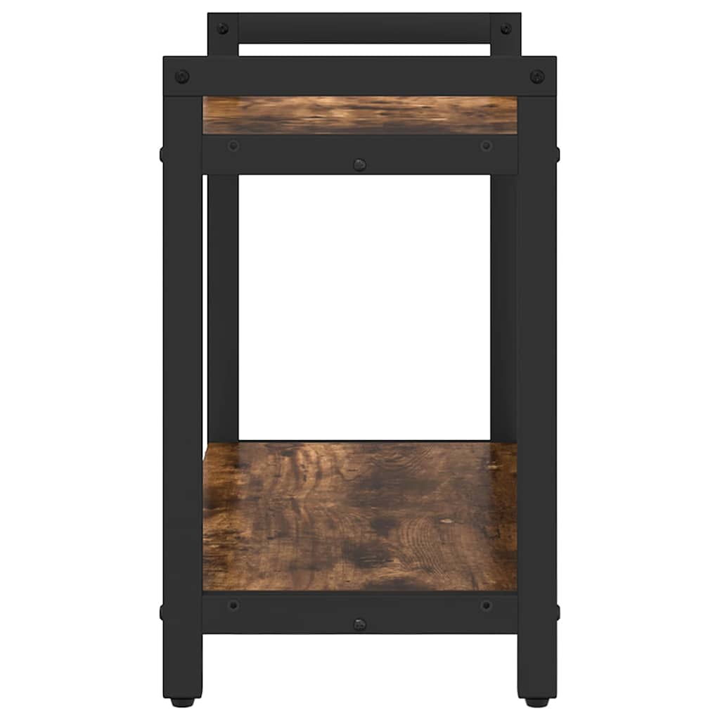 vidaXL Bücherregal Geräucherte Eiche 60 x 30 x 50 cm Holzwerkstoff