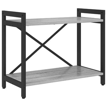 vidaXL Bücherregal Grau Sonoma 60 x 30 x 50 cm Holzwerkstoff