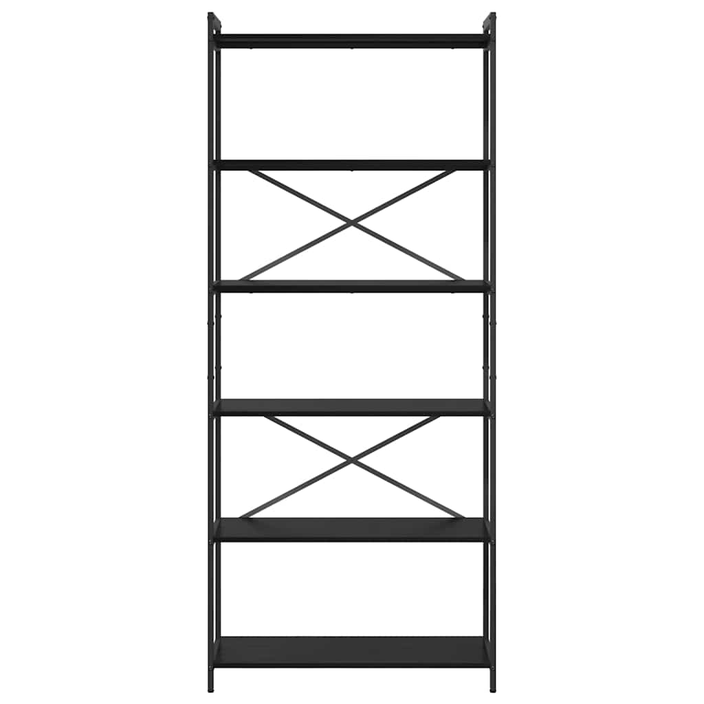 vidaXL Bücherregal Schwarz Eichen-Optik 40 x 30 x 85 cm Holzwerkstoff