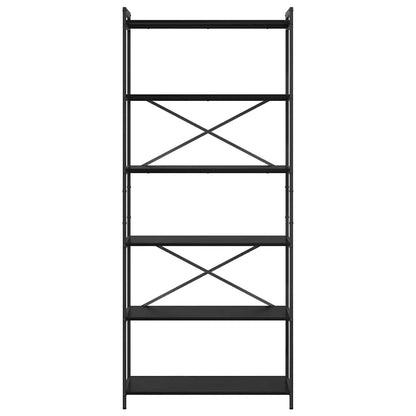 vidaXL Bücherregal Schwarz Eichen-Optik 40 x 30 x 85 cm Holzwerkstoff