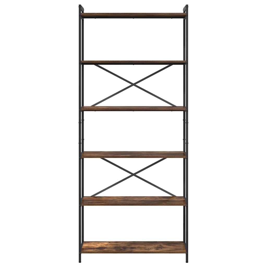 vidaXL Bücherregal Geräucherte Eiche 40 x 30 x 85 cm Holzwerkstoff