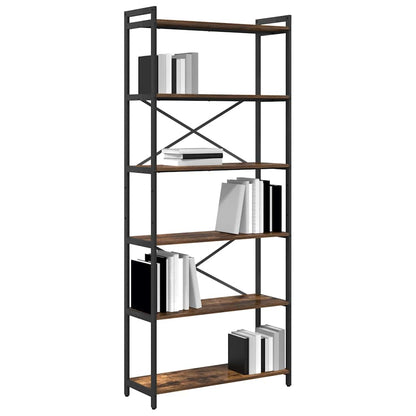 vidaXL Bücherregal Geräucherte Eiche 40 x 30 x 85 cm Holzwerkstoff
