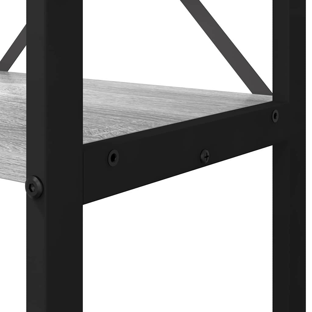 vidaXL Bücherregal Grau Sonoma 40 x 30 x 85 cm Holzwerkstoff