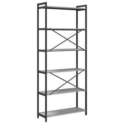 vidaXL Bücherregal Grau Sonoma 40 x 30 x 85 cm Holzwerkstoff